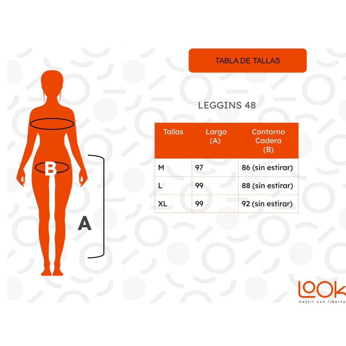 LOOK SHOP - Leggins Tela Jeans Pantalon Elasticado Calza Lindo Calce. 48