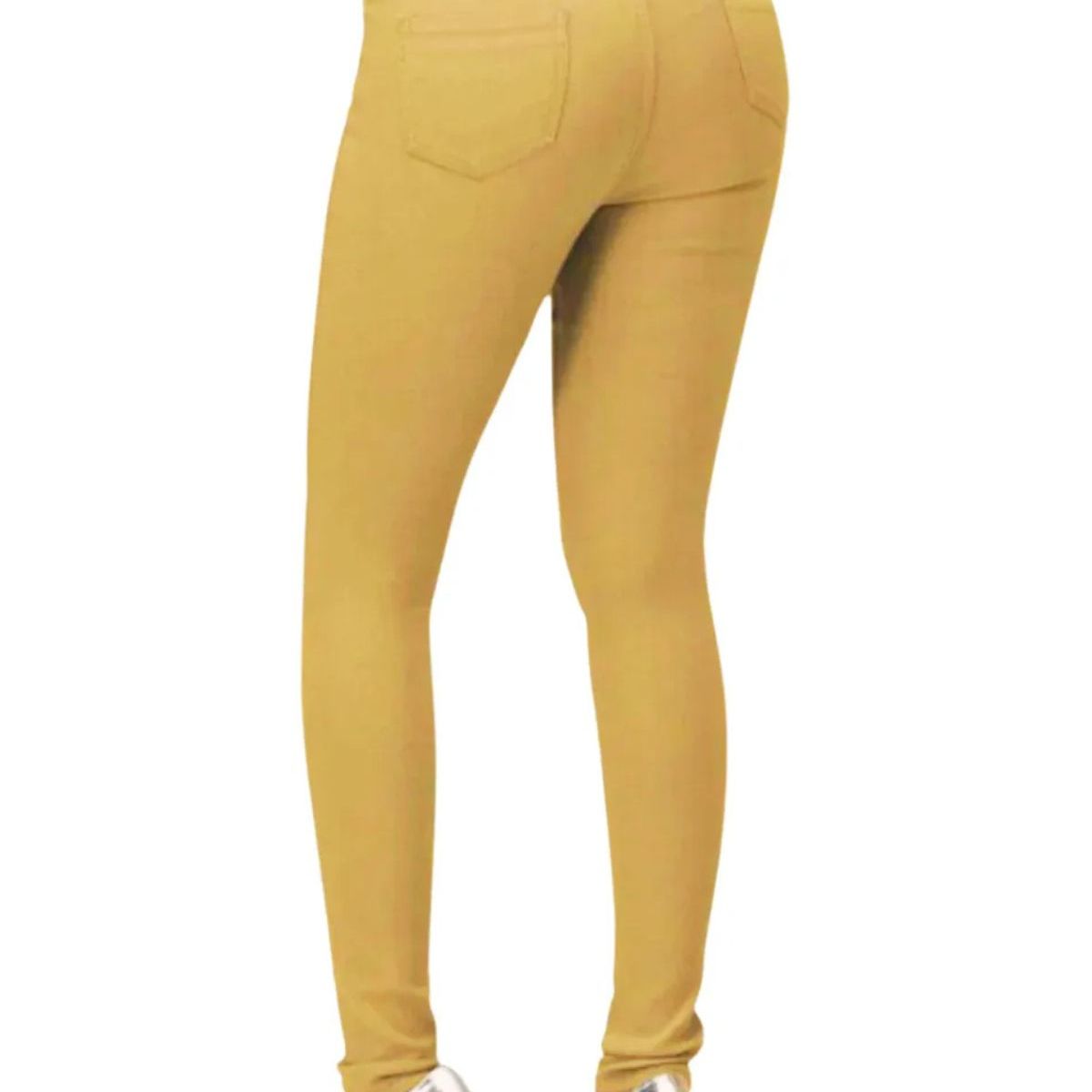 LOOK SHOP - Leggins Tela Jeans Pantalon Elasticado Calza Lindo Calce. 48