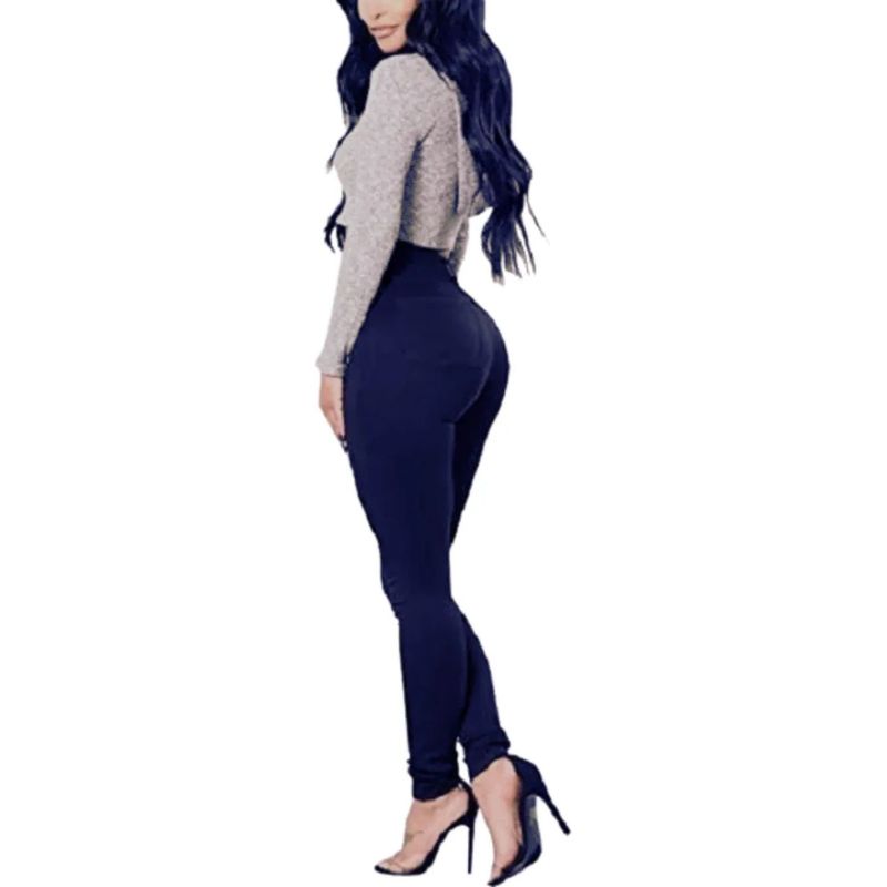 MPROPIA - Leggins Tela Jeans Pantalon Elasticado Calza Lindo Calce. 48