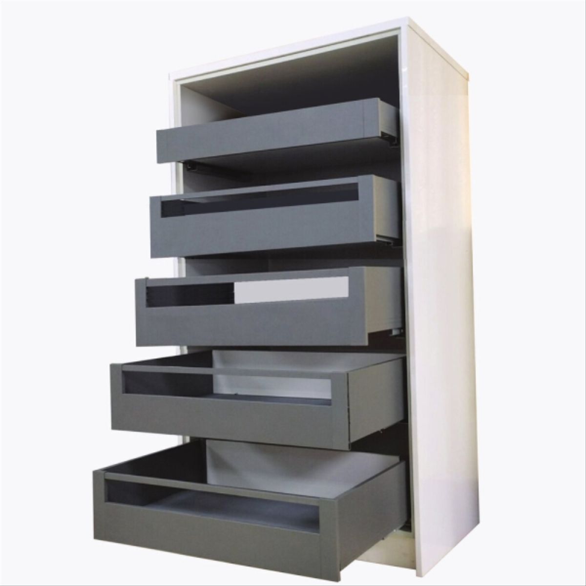 KUTZ - Despensa 5 cajónes antracita Slim