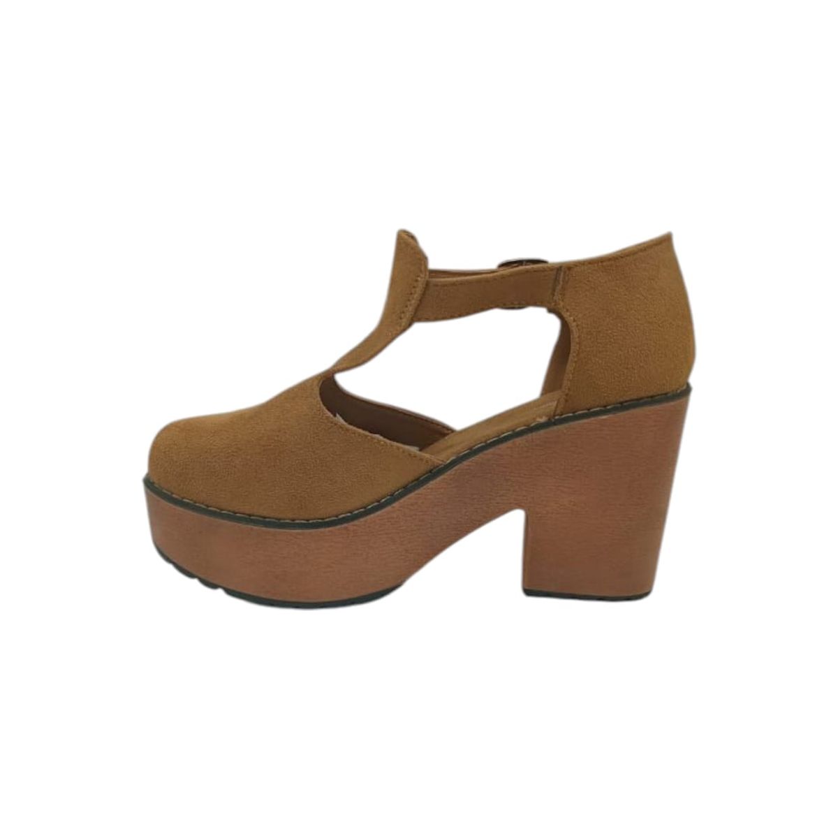 HERIEL - Zapato Café Plataforma Mujer