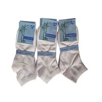 12 Pares De Calcetas Tobilleras Con Fibra De Bambú Para Hombre