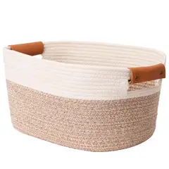 CARRY ALL - Canasta Cesta Organizadora De Algodon Tonos Tierra M