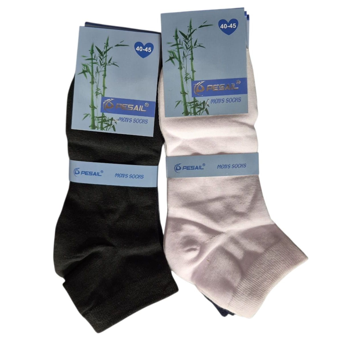 GARSIL - 6 Pares De Calcetas Tobilleras Con Fibra De Bambú Para Hombre