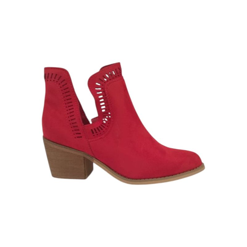 HERIEL - Botín Rojo Taco Mujer