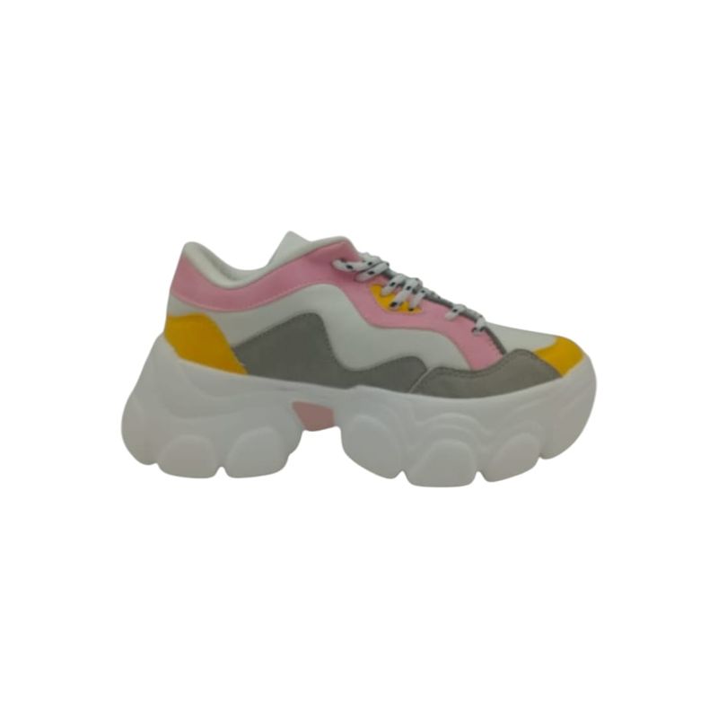 HERIEL - Zapatilla Rosa Plataforma Mujer