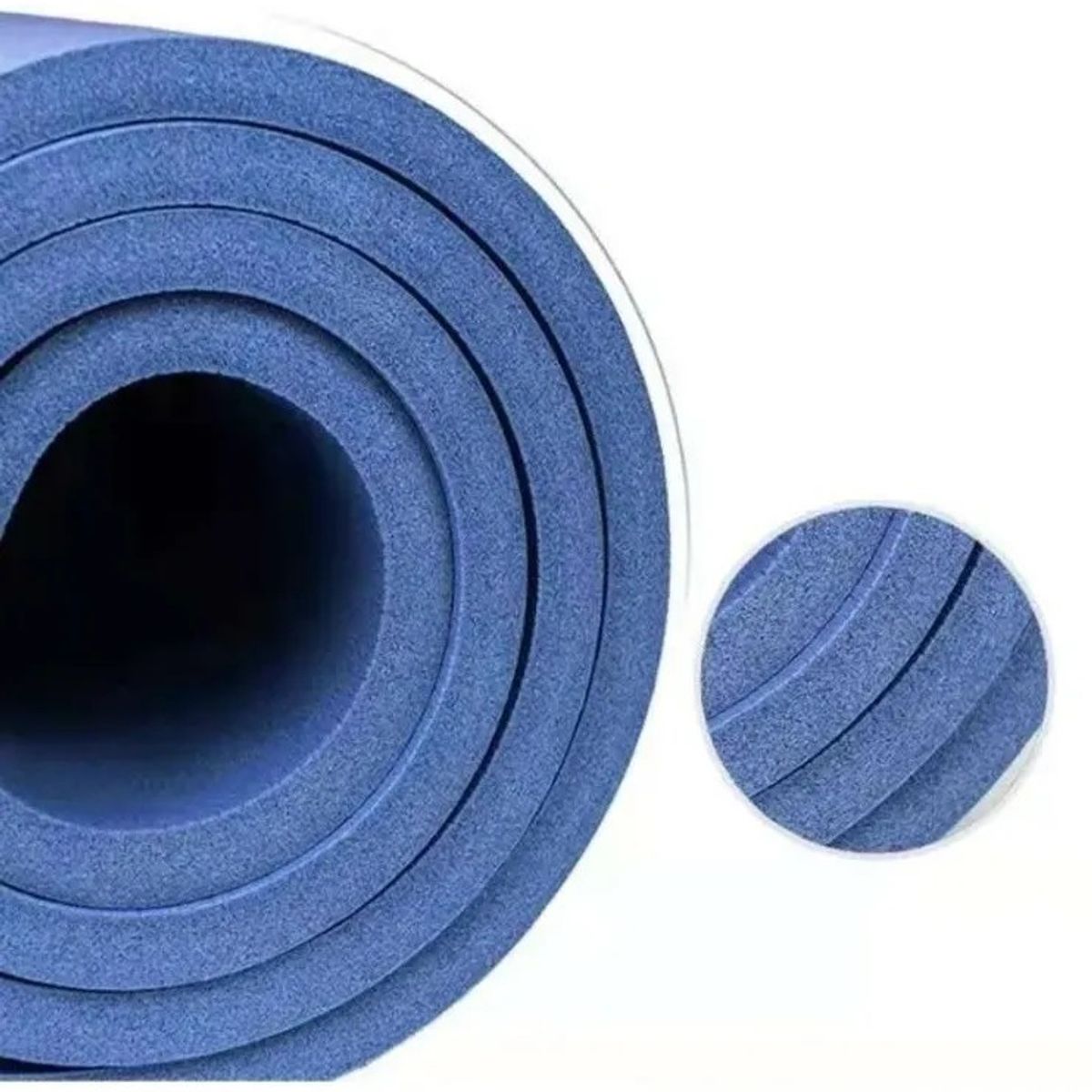 GENERICO - Mat Yoga Colchoneta 185x61 Cm Espesor 10mm Pilates Ejercicio Color Azul