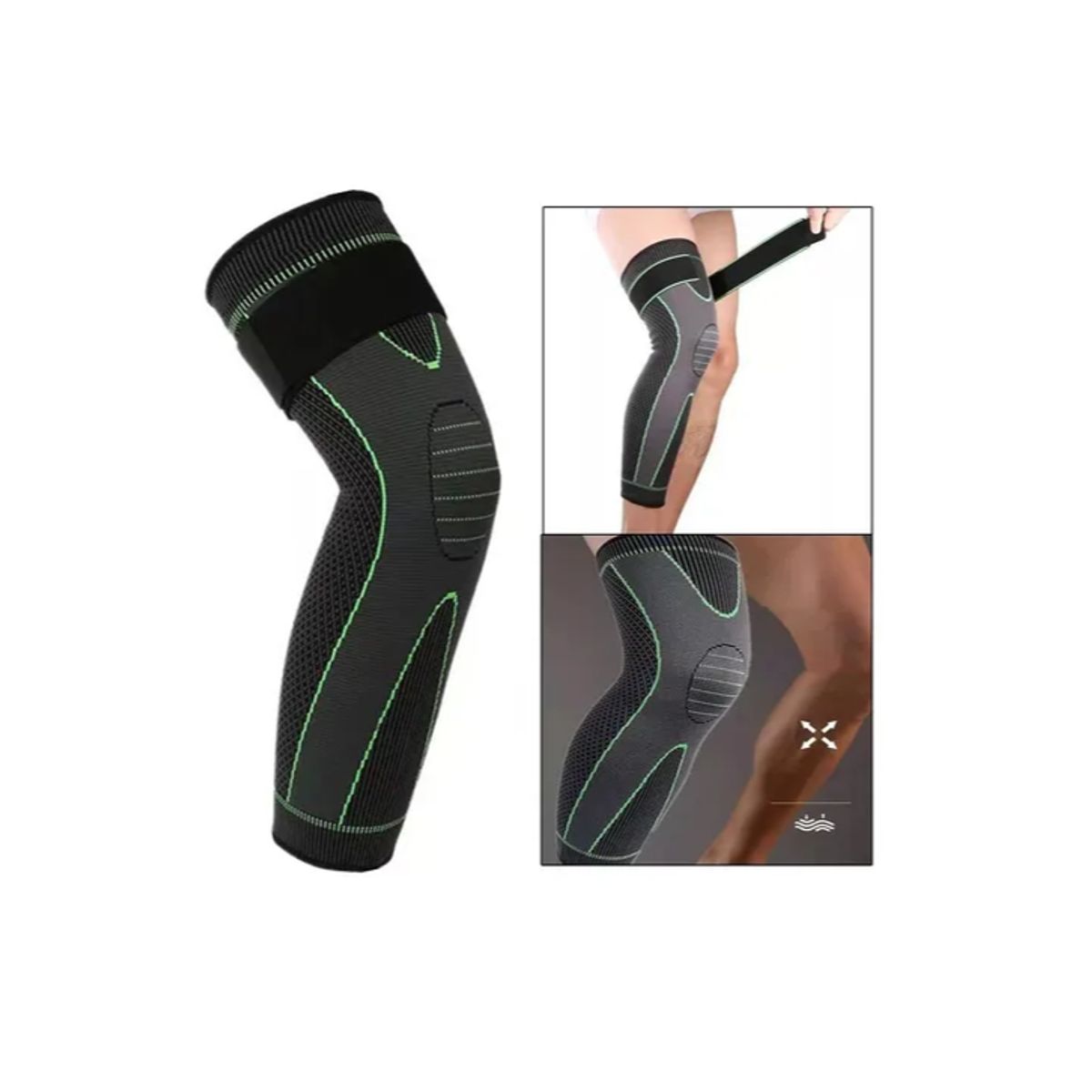 GENERICO - Soporte Compresión Para Pierna Completa Rodillera Elástica