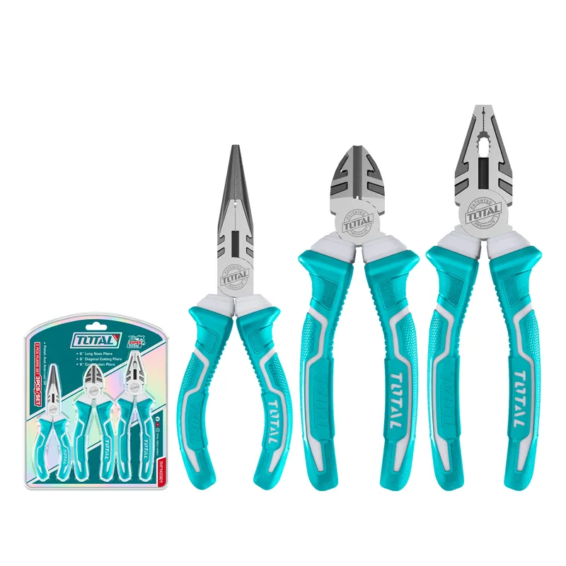 TOTAL TOOLS - Juego de Alicates 3 piezas Total