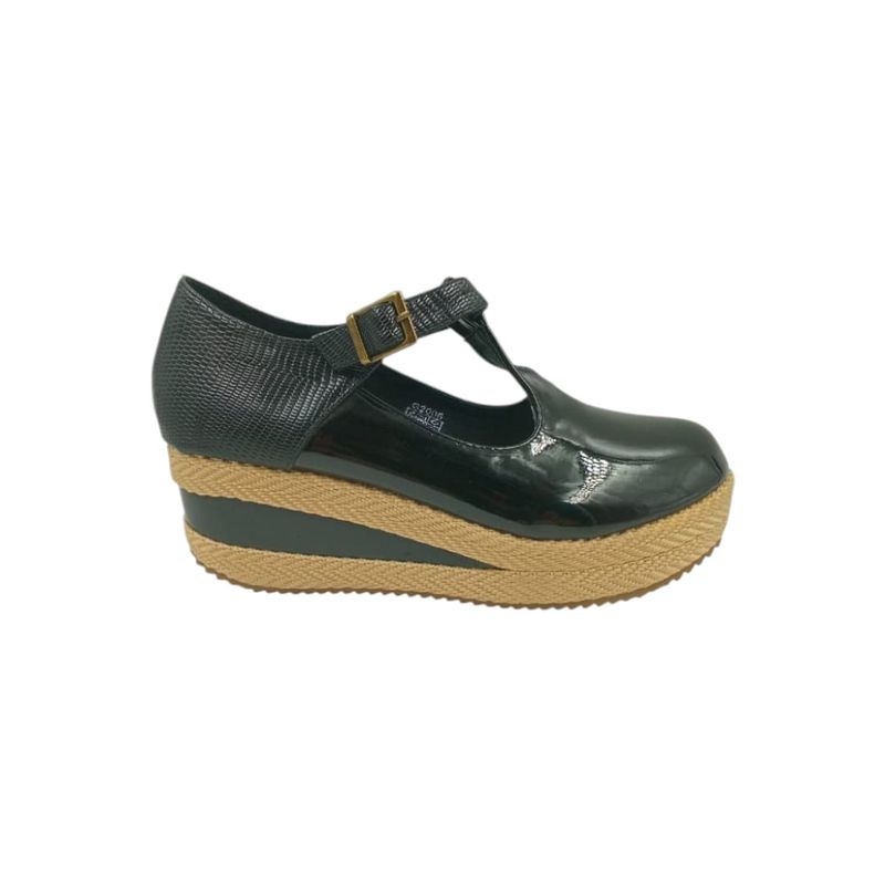 HERIEL - Zapato Negro Charol Plataforma