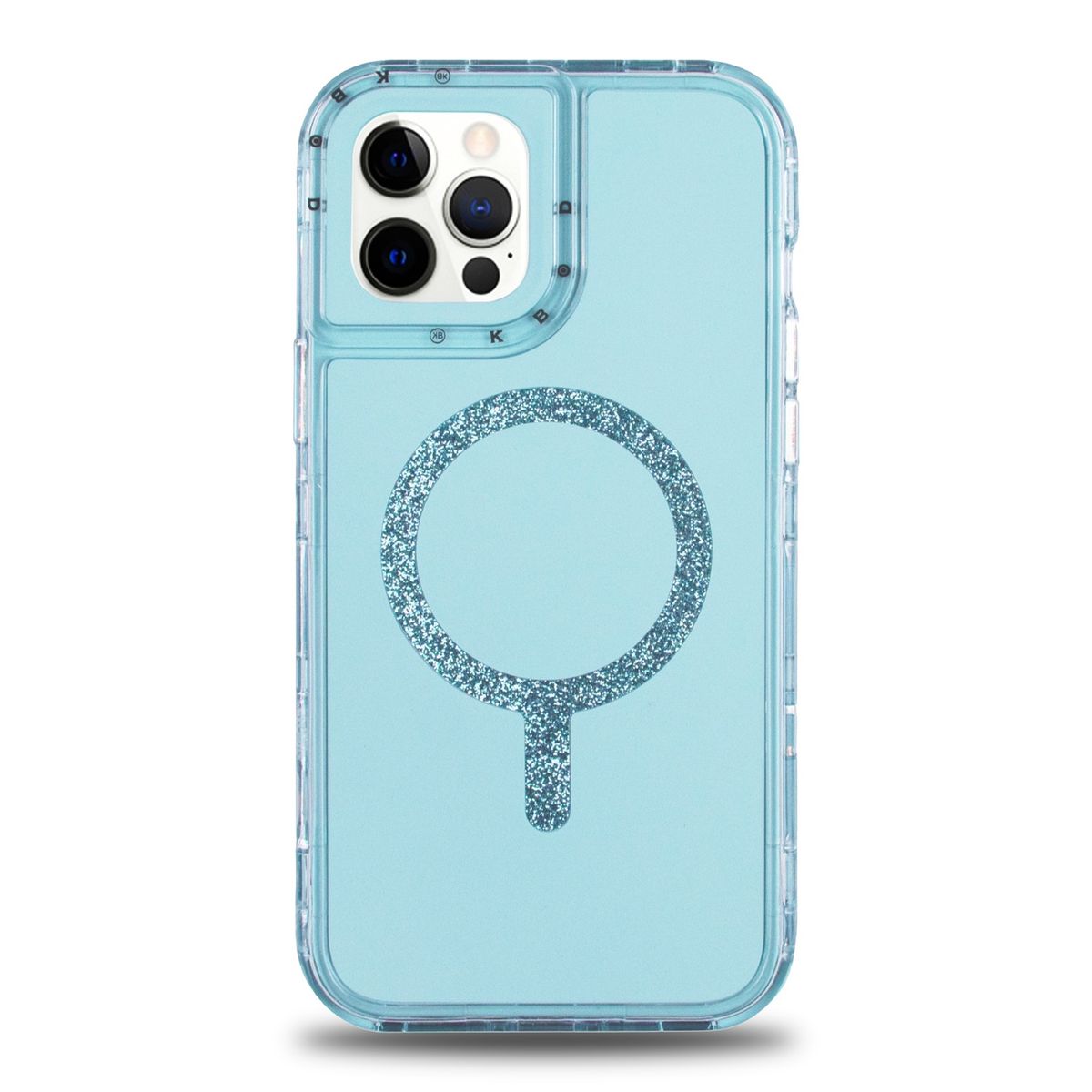 KBOD - Carcasa 360 Antigolpe Magnetic Brillo Kbod Urban Play Shinny Para iPhone 16 Pro Celeste