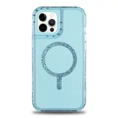 KBOD - Carcasa 360 Antigolpe Magnetic Brillo Urban Play Shinny Para iPhone 16 Pro Celeste