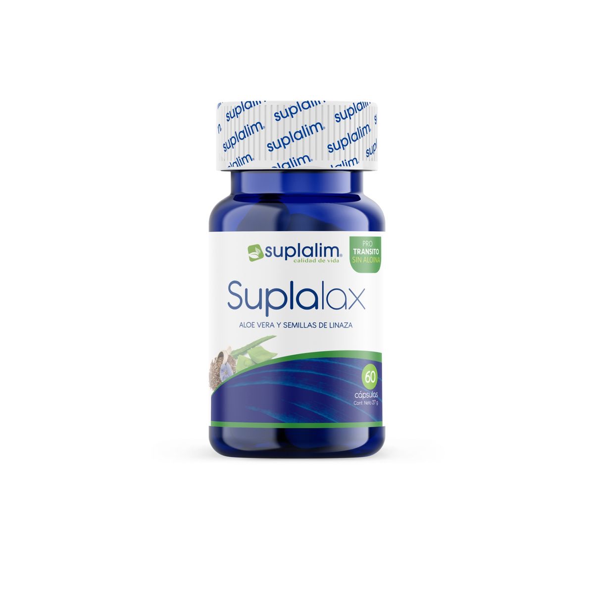 SUPLALIM - Suplalax 60 Cápsulas – Aloe Vera y Linaza con Ingredientes Naturales