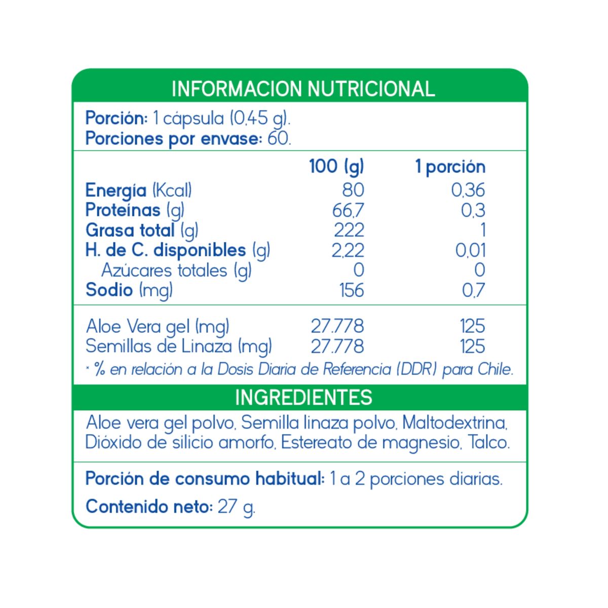 SUPLALIM - Suplalax 60 Cápsulas – Aloe Vera y Linaza con Ingredientes Naturales
