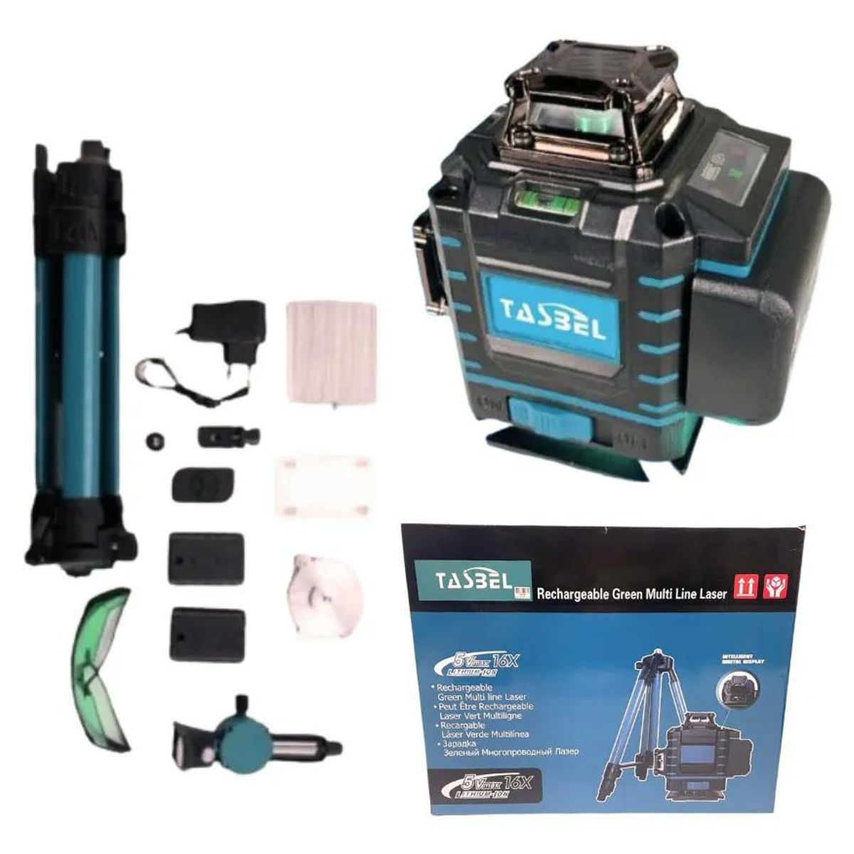 GENERICO - Nivel Laser De 16 Líneas Con Trípode Tasbel Mod 98