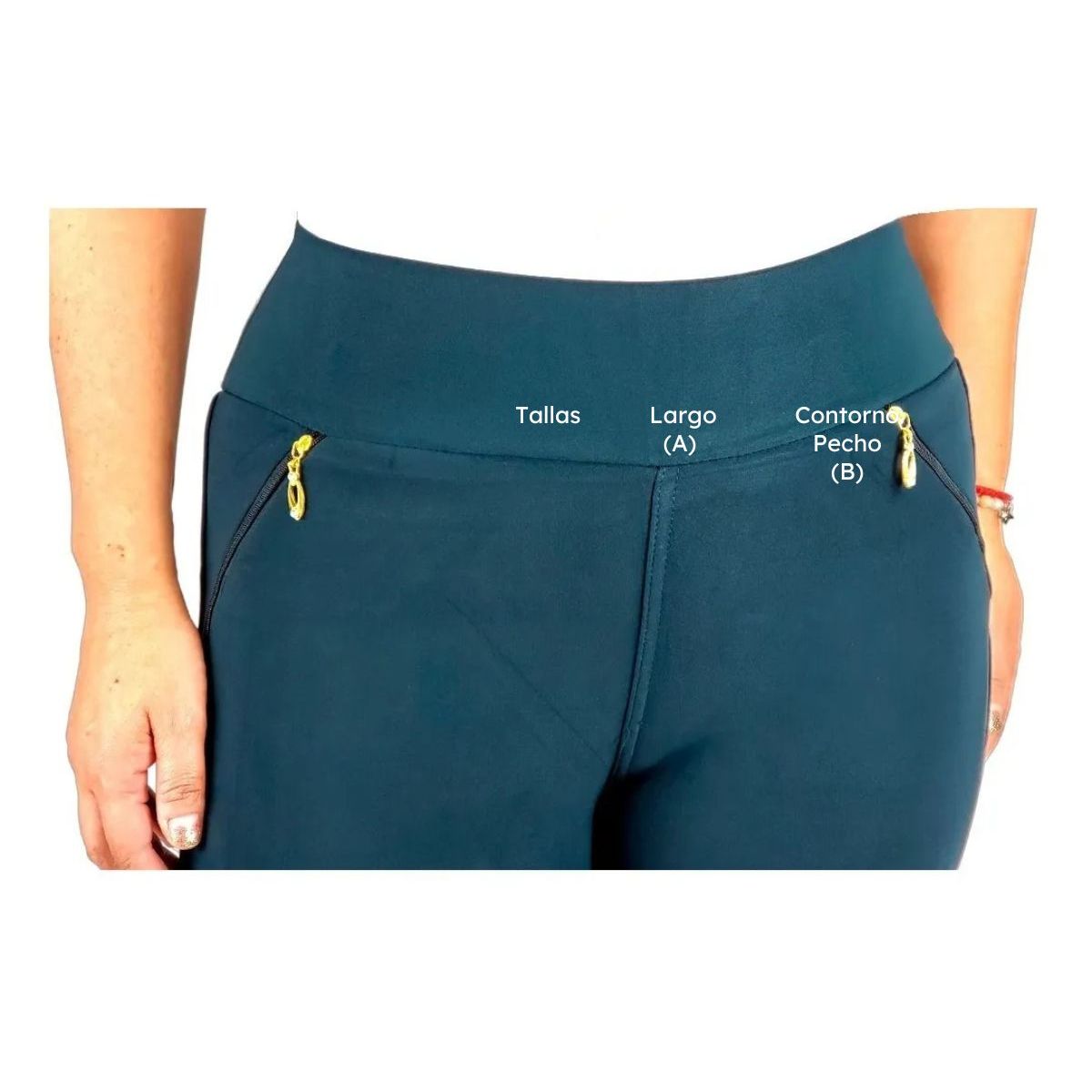 LOOK SHOP - Pack 3 Pantalón Calza Forro Piel. Bolsillo Cierre. Diseño H1