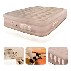 GENERAC - Colchon Cama Inflable Con Bomba Extraible De 2 plazas 40cm