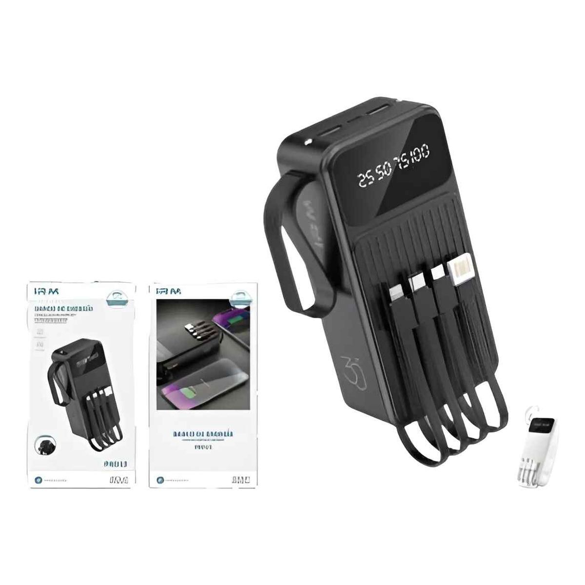 GENERICO - Batería Externa 30000 Mah Carga Rapida Power Bank