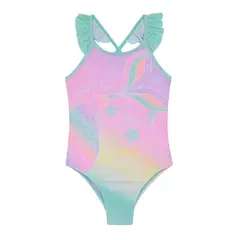 H2O WEAR - Traje de Baño Niña Vuelos UV5 Turquesa - Verde