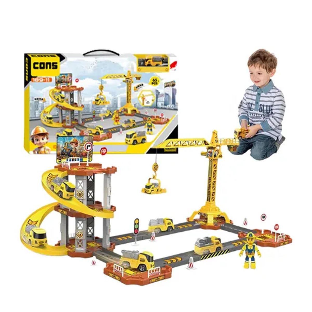 MESAJUEGO - pista Rampa De Autos De Juguete Con Lanzadores Interactivos