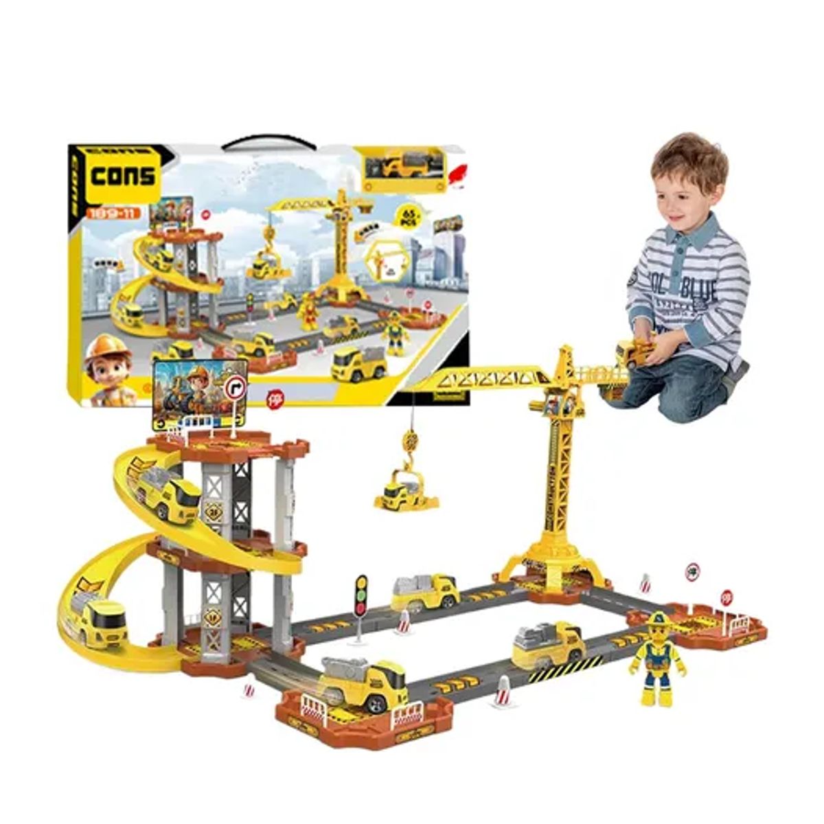 MESAJUEGO - pista Rampa De Autos De Juguete Con Lanzadores Interactivos