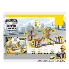 CARIBEE - Pista Rampa De Autos De Juguete Con Lanzadores Interactivos