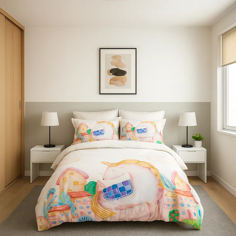 ARMONIA - Cubrecama verano Pony Art 15 plz con funda 50x70 ligera 600