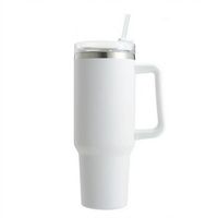 Vaso Térmico Tumbler 900ml Inoxidable Frio Y Calor Blanco