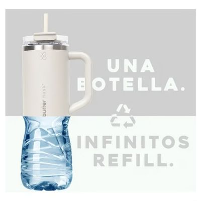 Imagen 2 del producto Vaso Térmico Tumbler 900ml Inoxidable Frio Y Calor Blanco