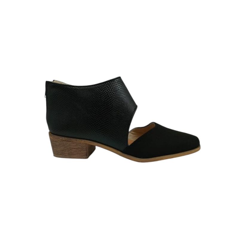 HERIEL - Zapato Negro Bajo Mujer