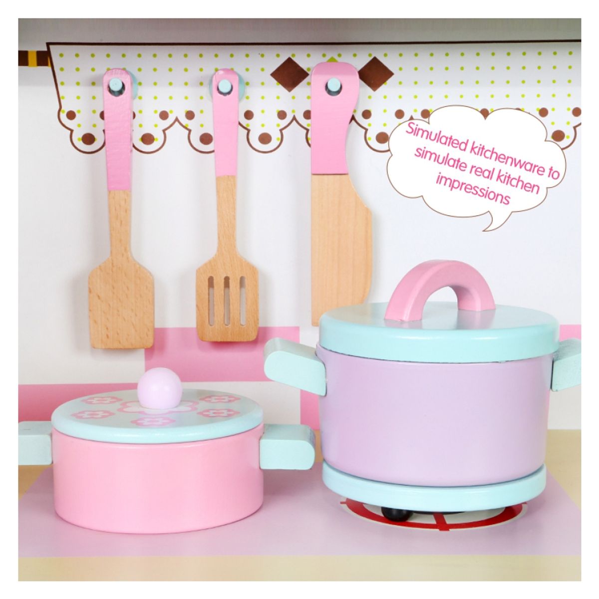 KIDSCOOL - Cocina Vintage Con Refrigerador Kidscool
