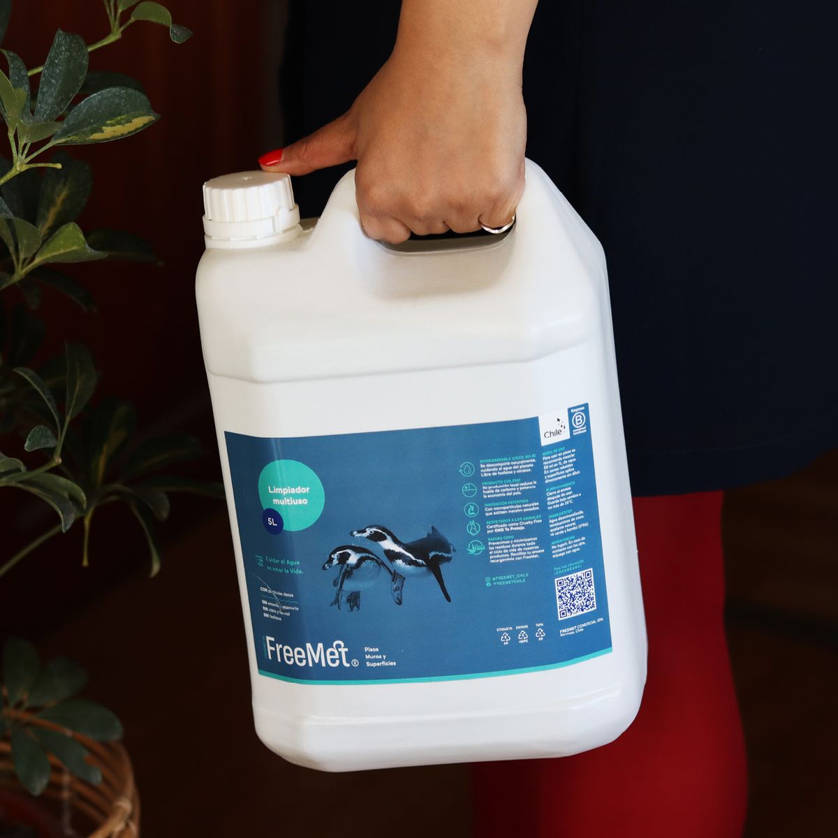 FREEMET - Refill Limpiador Multiuso todo tipo de superficies 5L Freemet Ecológico