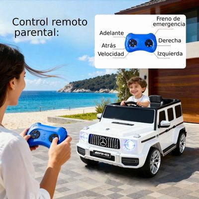 Imagen 2 del producto Auto A BaterÍa Jeep G63 Con Licencia Mercedes 12V Blanco