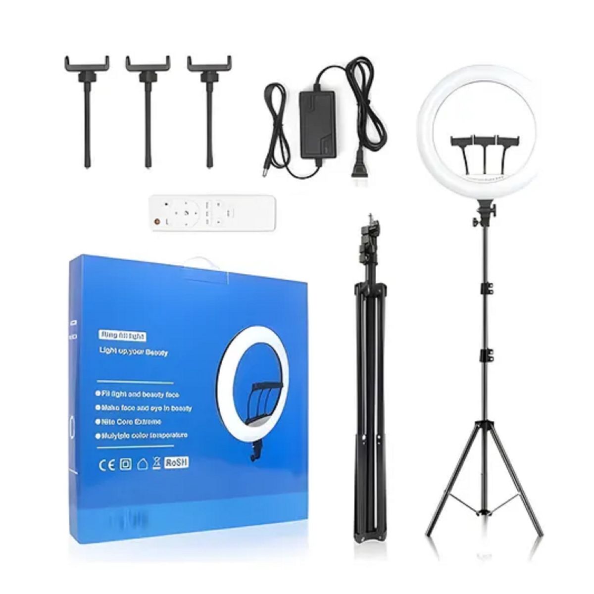 GENERICO - Aro De Luz Profesional De 45 Cm  con Trípode 2.1 Metros