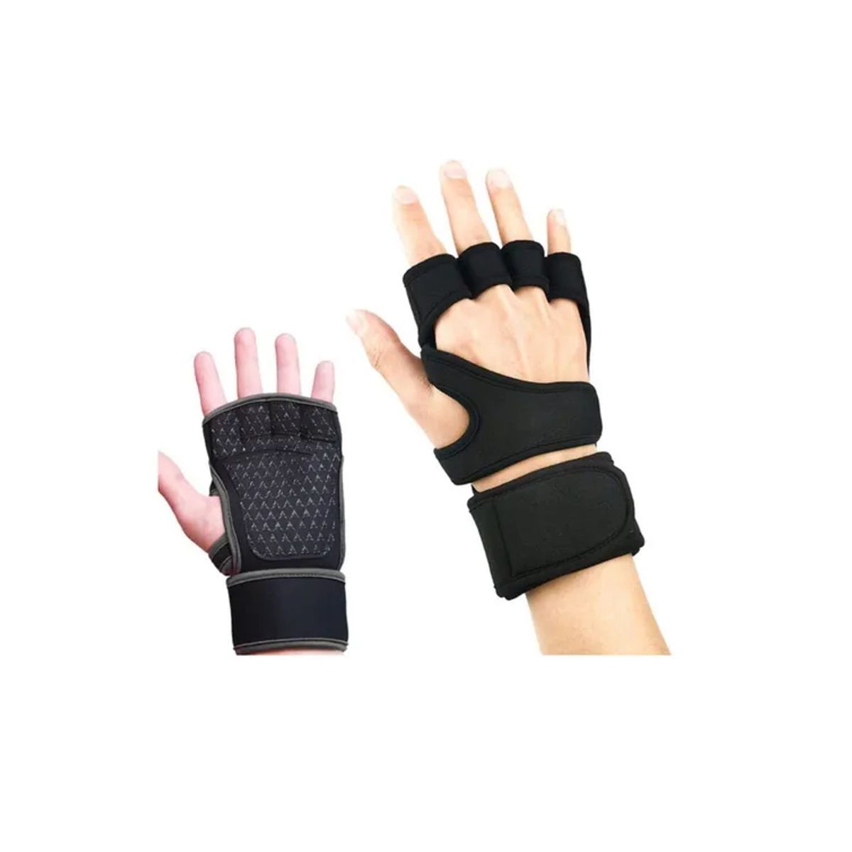 GENERICO - Guantes Calleras Entrenamiento Pesas Con Soporte
