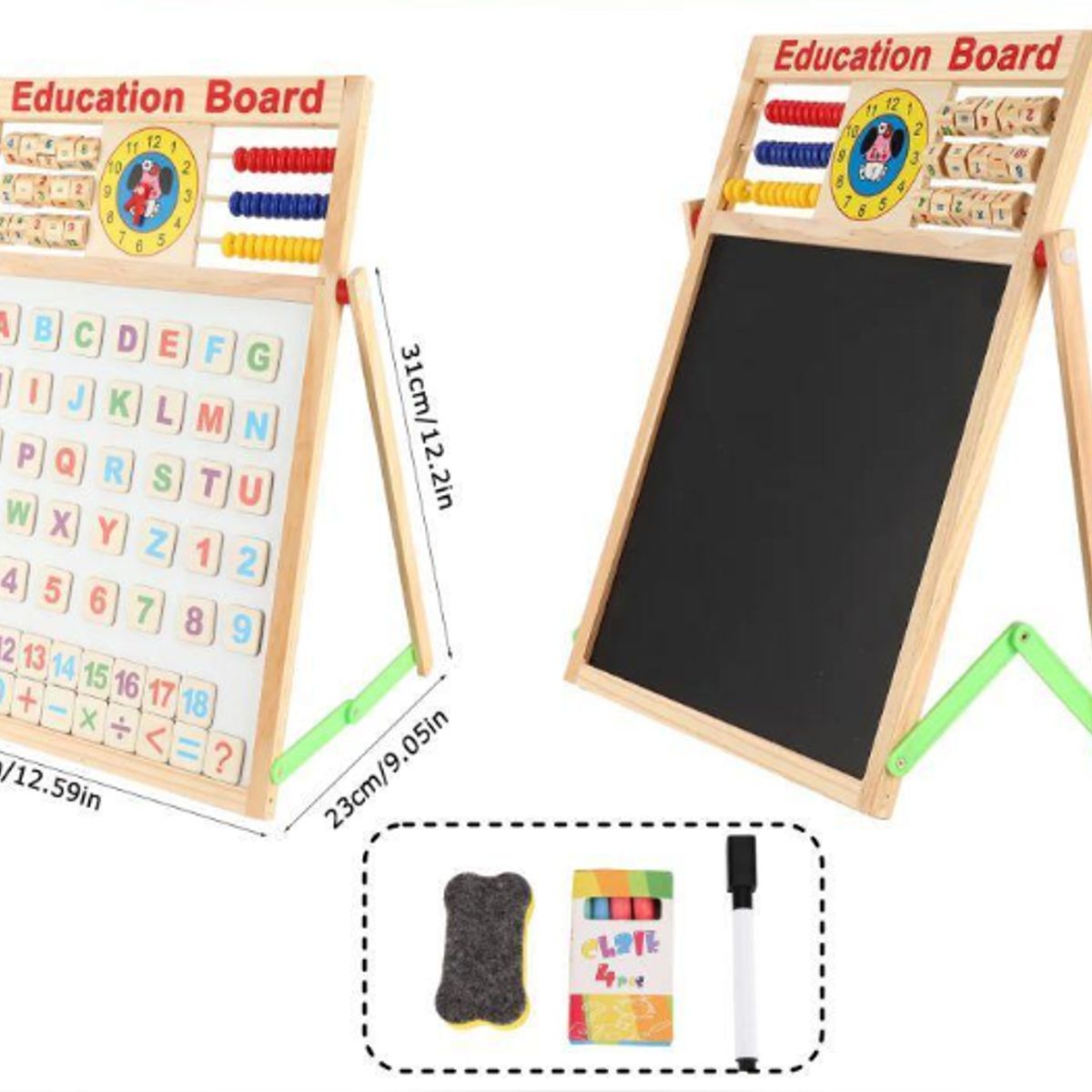 GENERICO - Pizarra Didactica Doble Cara Magnetica Para Niños
