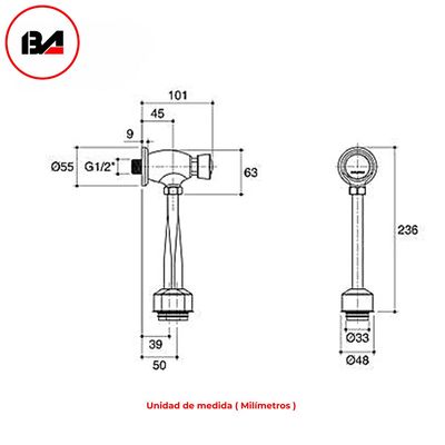 Imagen 2 del producto Llave urinario Válvula temporizada