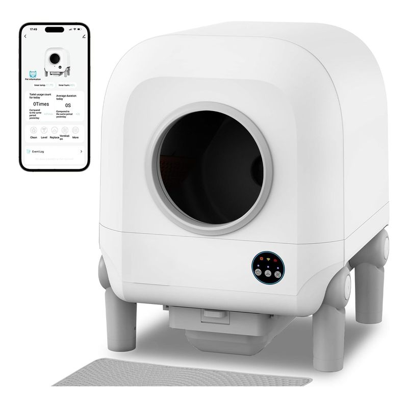 GENERICO - Arenero Para Gatos Con Sistema Wifi Limpieza Automática