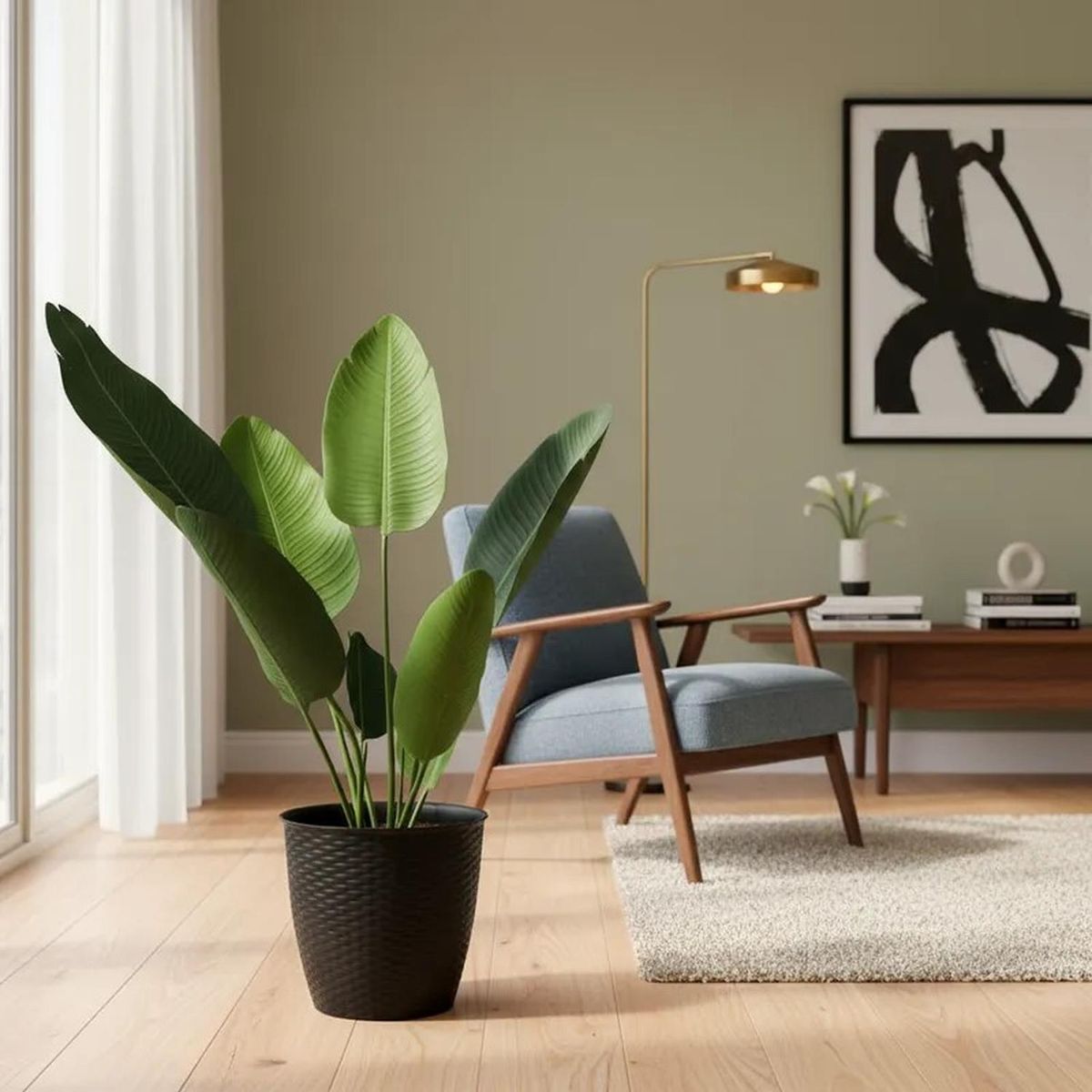 ARBUSTO REAL - Planta artificial Bird of Paradise alto120 cms