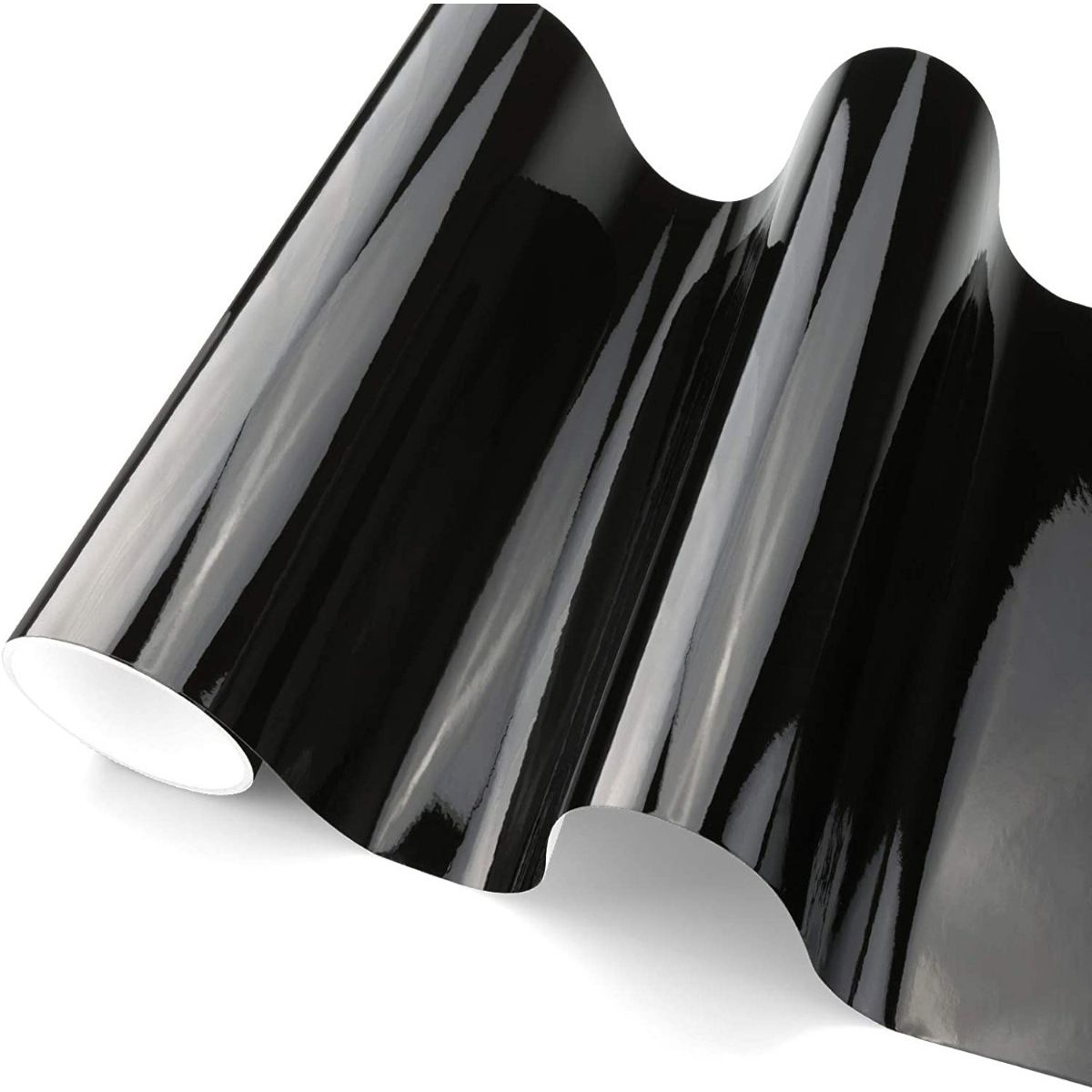 CREA PRINT - Vinilo Adhesivo Brillante Negro Grafica X Rollo De 10 Mtrs X 61 Cm de ancho