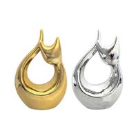 Adorno Decorativo de Mesa en Forma de Gato Estilo Moderno y Elegante