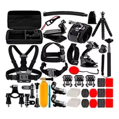 GENERICO - Kit Maleta Gopro Accesorios Para Camara Deportiva 50 Piezas