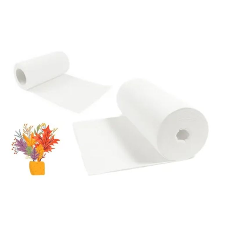 VISUALHEX LIMITADA - Paño De Limpieza Multiuso Rollo Bayeta Desinfección Hogar BLANCO