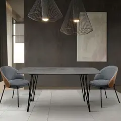 ASIMETRIKA - Mesa Vidrio LÍBANO - Negro