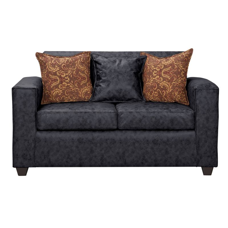 GENERICO - Sofa 2 Cuerpos Ezeiza Negro