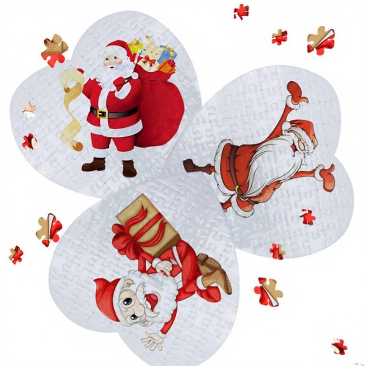 TODOK - Pack 5 Puzzles Sublimable/insumos Con Forma De Corazón 75pz