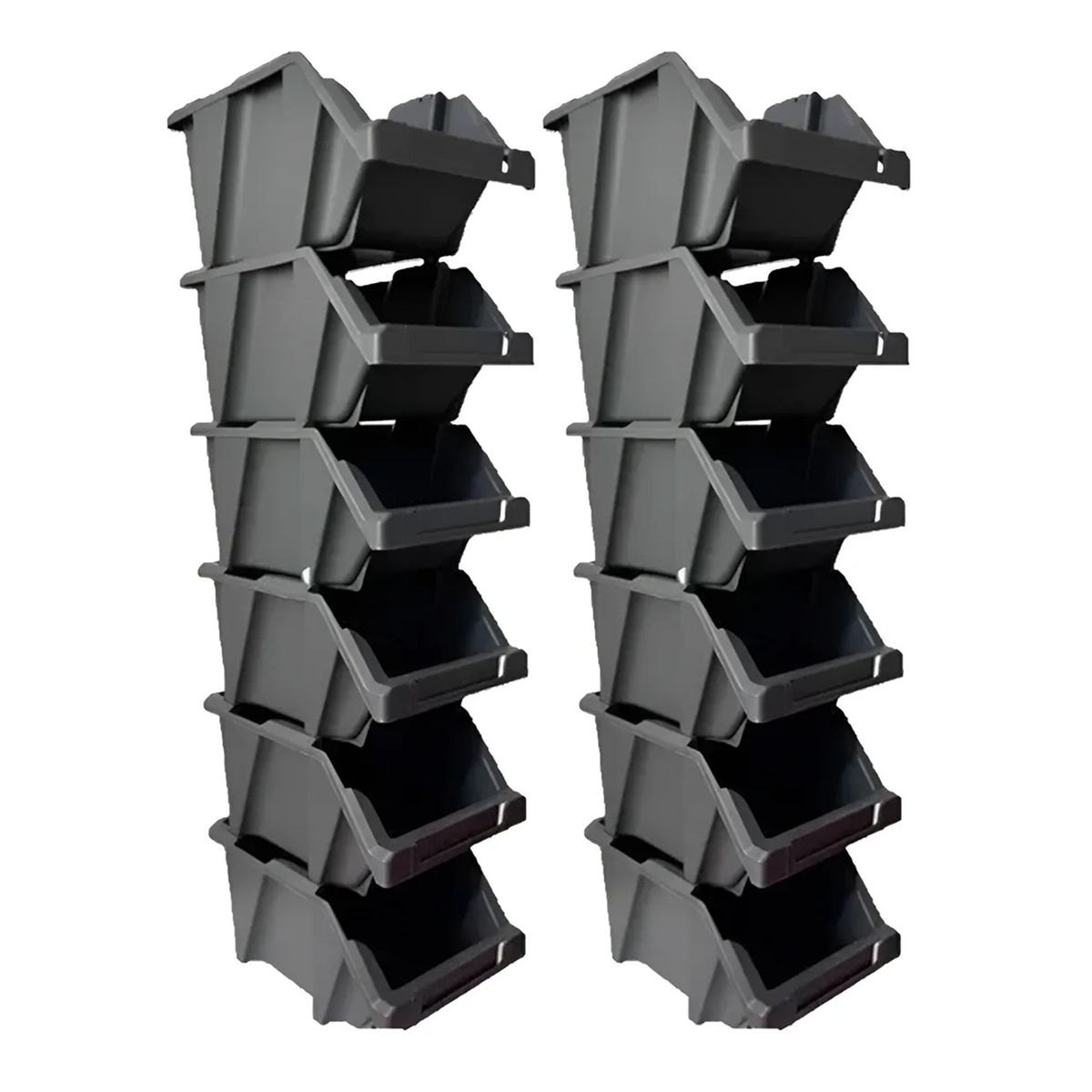 REYPLAST - X12 Cajas Organizadoras Apilable Gaveta Etiquetable Organiza