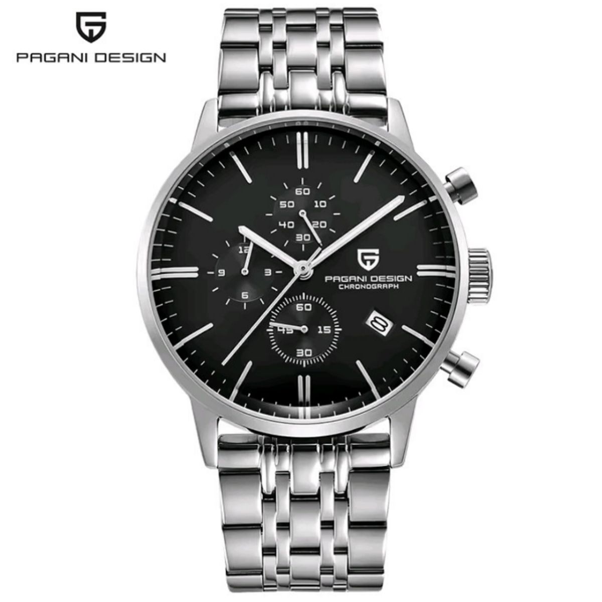 PAGANI - Reloj Hombre PAGANI DARK KNIGHT Cuarzo Negro Cristal de Zafiro