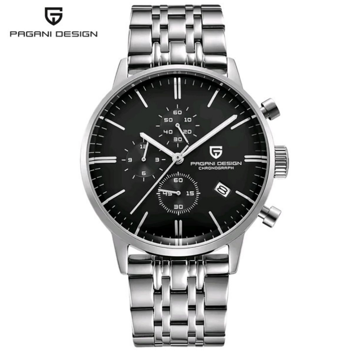 PAGANI - Reloj Hombre PAGANI DARK KNIGHT Cuarzo Negro Cristal de Zafiro