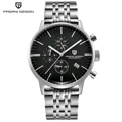 PAGANI - Reloj Hombre DARK KNIGHT Cuarzo Negro Cristal de Zafiro